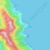 Mapa topográfico Giglio Porto, altitud, relieve