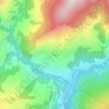 Mapa topográfico Surp, altitud, relieve