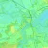 Mapa topográfico Kützkow, altitud, relieve