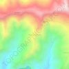 Mapa topográfico Bhanu Pokhara, altitud, relieve