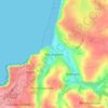 Mapa topográfico Perranporth, altitud, relieve