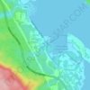 Mapa topográfico Fanny Bay, altitud, relieve