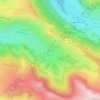 Mapa topográfico Récusset, altitud, relieve