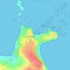 Mapa topográfico Espace du Kelenn, altitud, relieve