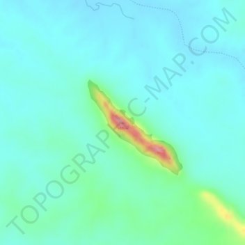 Mapa topográfico Mount Nigger, altitud, relieve
