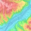 Mapa topográfico Vérenay, altitud, relieve