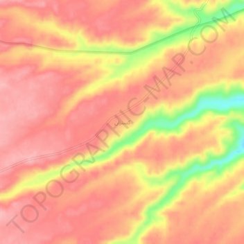 Mapa topográfico Kasnazan, altitud, relieve