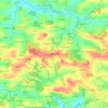 Mapa topográfico Schleichwies, altitud, relieve