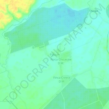 Mapa topográfico Patzun, altitud, relieve