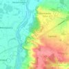 Mapa topográfico Urwiska, altitud, relieve