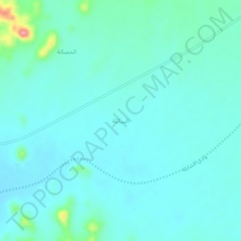 Mapa topográfico السائلة, altitud, relieve