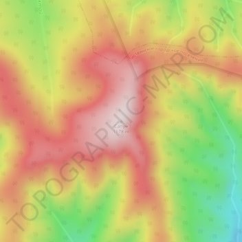Mapa topográfico Сапун, altitud, relieve