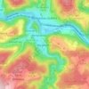 Mapa topográfico Bergnassau, altitud, relieve
