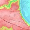 Mapa topográfico La Houleterie, altitud, relieve