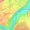 Mapa topográfico Tiefenau, altitud, relieve