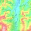 Mapa topográfico Roncole, altitud, relieve