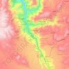 Mapa topográfico Pomacocha, altitud, relieve