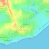Mapa topográfico El Chorro, altitud, relieve