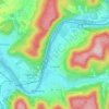 Mapa topográfico Bürgstadt, altitud, relieve