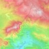 Mapa topográfico Le Revest-les-Eaux, altitud, relieve