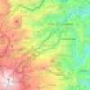 Mapa topográfico Casabianca, altitud, relieve