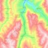 Mapa topográfico Río Huallaga, altitud, relieve