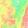 Mapa topográfico Montes Claros, altitud, relieve