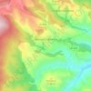 Mapa topográfico Muro en Cameros, altitud, relieve