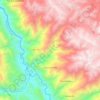 Mapa topográfico Canchabamba, altitud, relieve