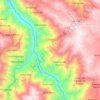 Mapa topográfico Chiara, altitud, relieve