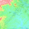Mapa topográfico Tocantins, altitud, relieve