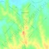 Mapa topográfico Nueva Helvecia, altitud, relieve