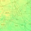 Mapa topográfico Chuanhui District, altitud, relieve