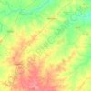 Mapa topográfico Simga Tahsil, altitud, relieve