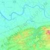 Mapa topográfico Nandod Taluka, altitud, relieve