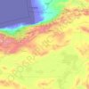 Mapa topográfico Semnan, altitud, relieve