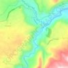 Mapa topográfico Cubijíes, altitud, relieve