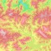 Mapa topográfico Burón, altitud, relieve