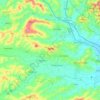 Mapa topográfico Osimo, altitud, relieve