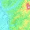 Mapa topográfico Bourbon-Lancy, altitud, relieve