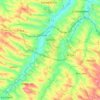 Mapa topográfico Gimont, altitud, relieve