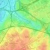 Mapa topográfico Diegem, altitud, relieve