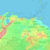 Mapa topográfico Venezuela, altitud, relieve