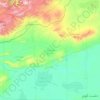 Mapa topográfico دهستان حومه, altitud, relieve