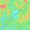 Mapa topográfico Chuncheon, altitud, relieve