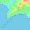 Mapa topográfico Punta Colorada, altitud, relieve