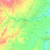 Mapa topográfico Saldaña, altitud, relieve