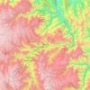 Mapa topográfico Provincia de Huánuco, altitud, relieve