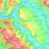 Mapa topográfico Ködnitz, altitud, relieve