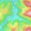 Mapa topográfico Fouday, altitud, relieve